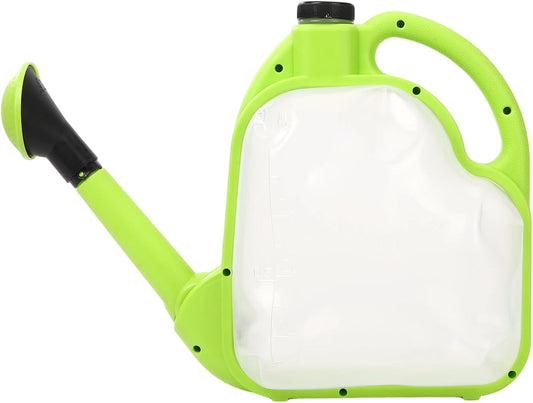1 Gal Green Clear Plastic Foldable Watering Can