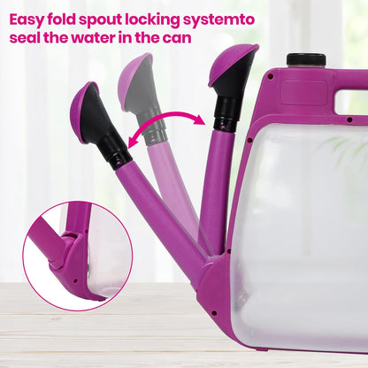 1 Gal Green Clear Plastic Foldable Watering Can