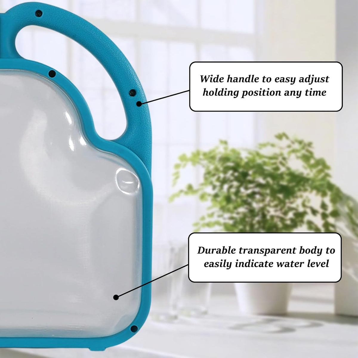 1 Gal Green Clear Plastic Foldable Watering Can