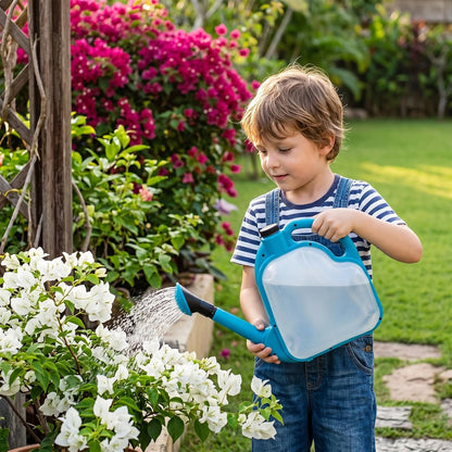 1 Gal Green Clear Plastic Foldable Watering Can