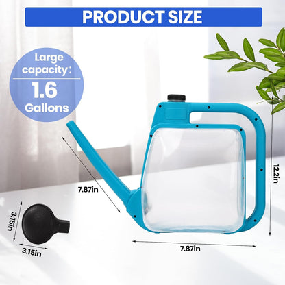 1 Gal Green Clear Plastic Foldable Watering Can