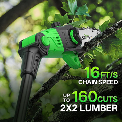 Hedge Trimmer Cordless, 2-in-1 Handheld Hedge Trimmers, 20V Electric Grass Shear & Shrubbery Trimmer, Battery Operated Grass Cutter for Garden/Lawn with Charger and Battery