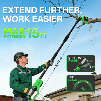 Hedge Trimmer Cordless, 2-in-1 Handheld Hedge Trimmers, 20V Electric Grass Shear & Shrubbery Trimmer, Battery Operated Grass Cutter for Garden/Lawn with Charger and Battery