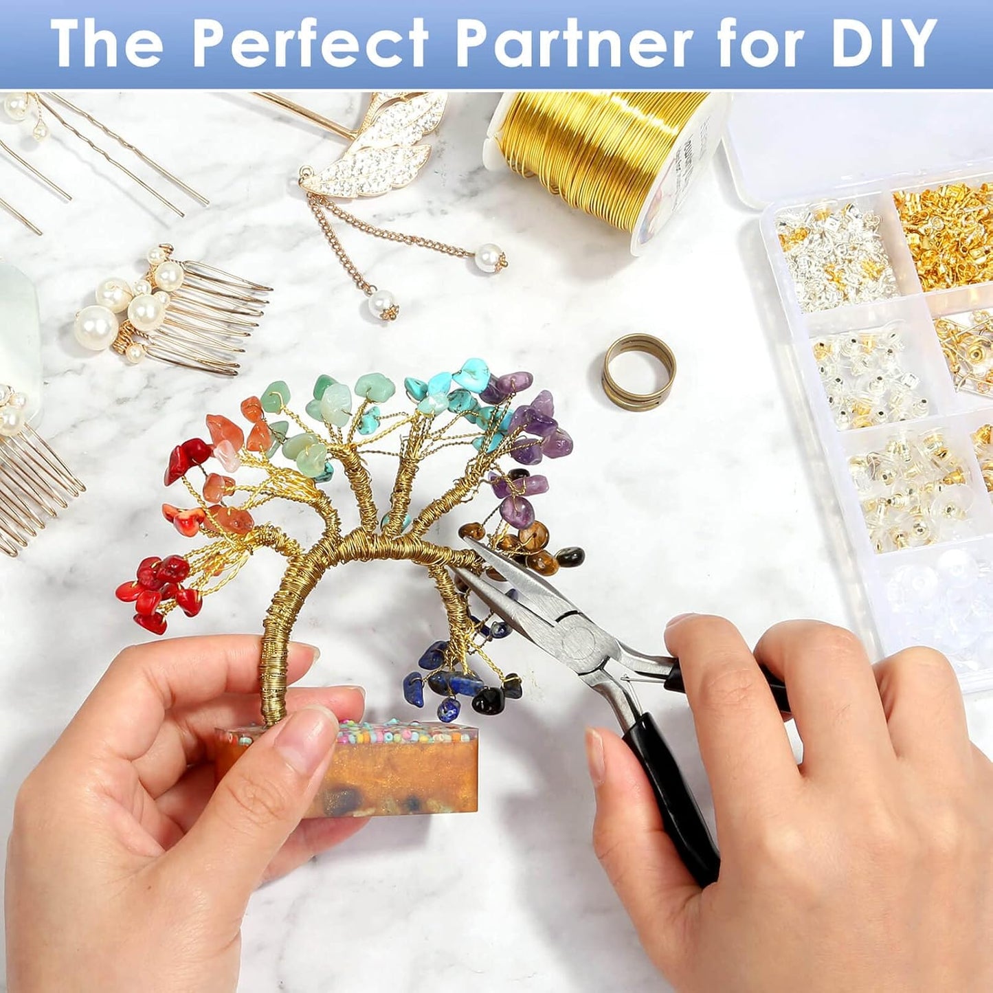 Wire Cutters, Small Side Cutters for Crafts, Flush Cutting Pliers for Jewelry Making, Floral Wire Cutters for Artificial Flowers, Zip Tie Cutters for Cable Tie, Wire Cutting Tool for Guitar Strings
