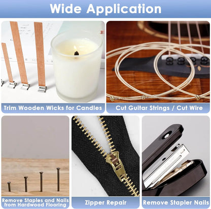 Wire Cutters, Small Side Cutters for Crafts, Flush Cutting Pliers for Jewelry Making, Floral Wire Cutters for Artificial Flowers, Zip Tie Cutters for Cable Tie, Wire Cutting Tool for Guitar Strings