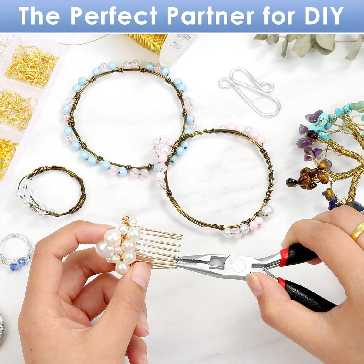 Wire Cutters, Small Side Cutters for Crafts, Flush Cutting Pliers for Jewelry Making, Floral Wire Cutters for Artificial Flowers, Zip Tie Cutters for Cable Tie, Wire Cutting Tool for Guitar Strings
