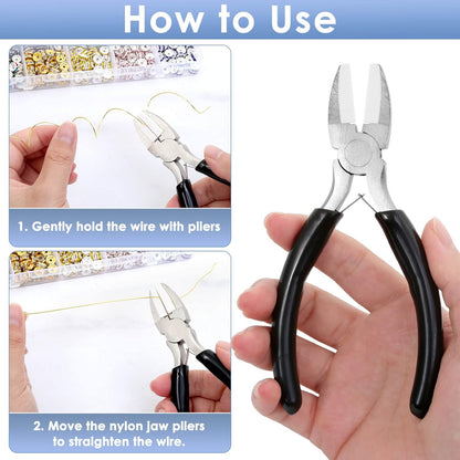 Wire Cutters, Small Side Cutters for Crafts, Flush Cutting Pliers for Jewelry Making, Floral Wire Cutters for Artificial Flowers, Zip Tie Cutters for Cable Tie, Wire Cutting Tool for Guitar Strings