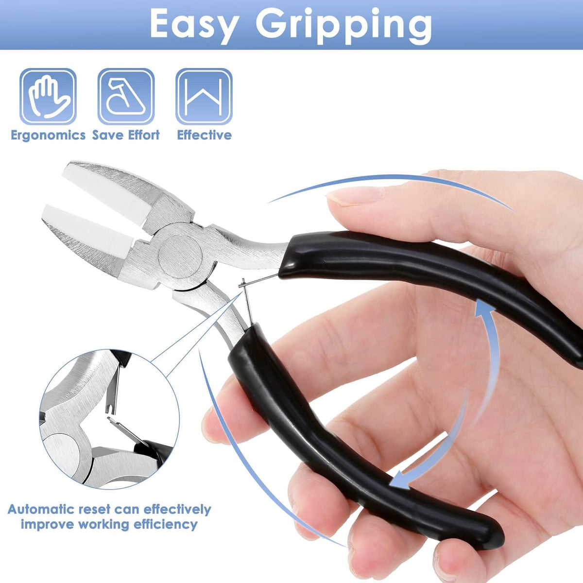 Wire Cutters, Small Side Cutters for Crafts, Flush Cutting Pliers for Jewelry Making, Floral Wire Cutters for Artificial Flowers, Zip Tie Cutters for Cable Tie, Wire Cutting Tool for Guitar Strings