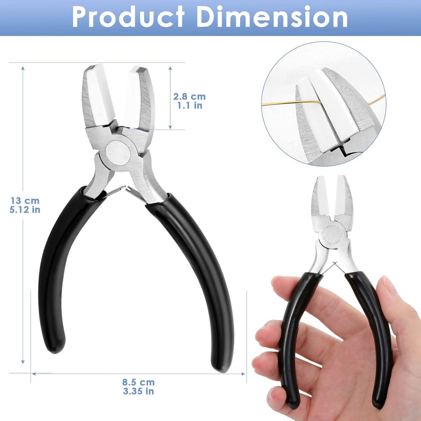 Wire Cutters, Small Side Cutters for Crafts, Flush Cutting Pliers for Jewelry Making, Floral Wire Cutters for Artificial Flowers, Zip Tie Cutters for Cable Tie, Wire Cutting Tool for Guitar Strings
