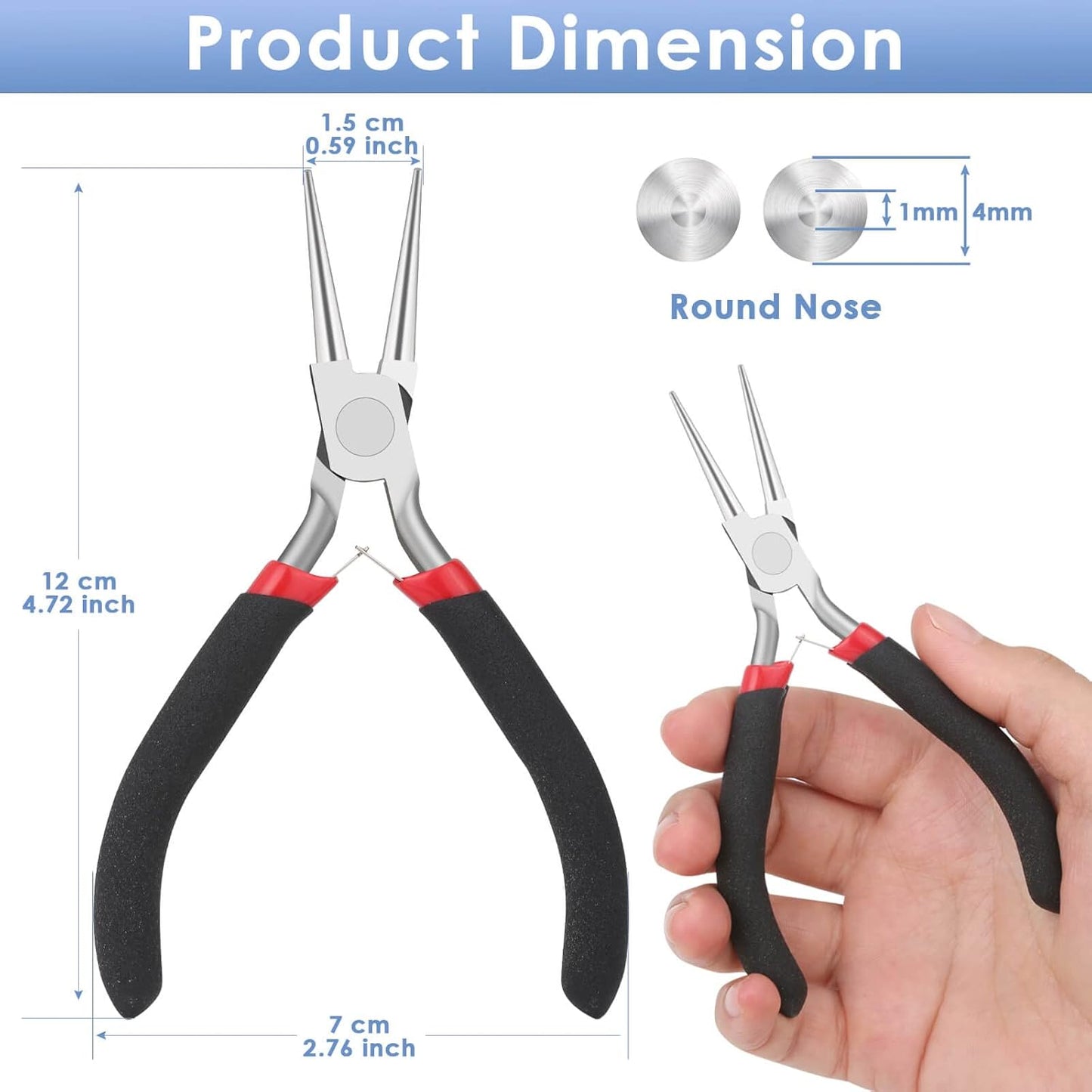 Wire Cutters, Small Side Cutters for Crafts, Flush Cutting Pliers for Jewelry Making, Floral Wire Cutters for Artificial Flowers, Zip Tie Cutters for Cable Tie, Wire Cutting Tool for Guitar Strings