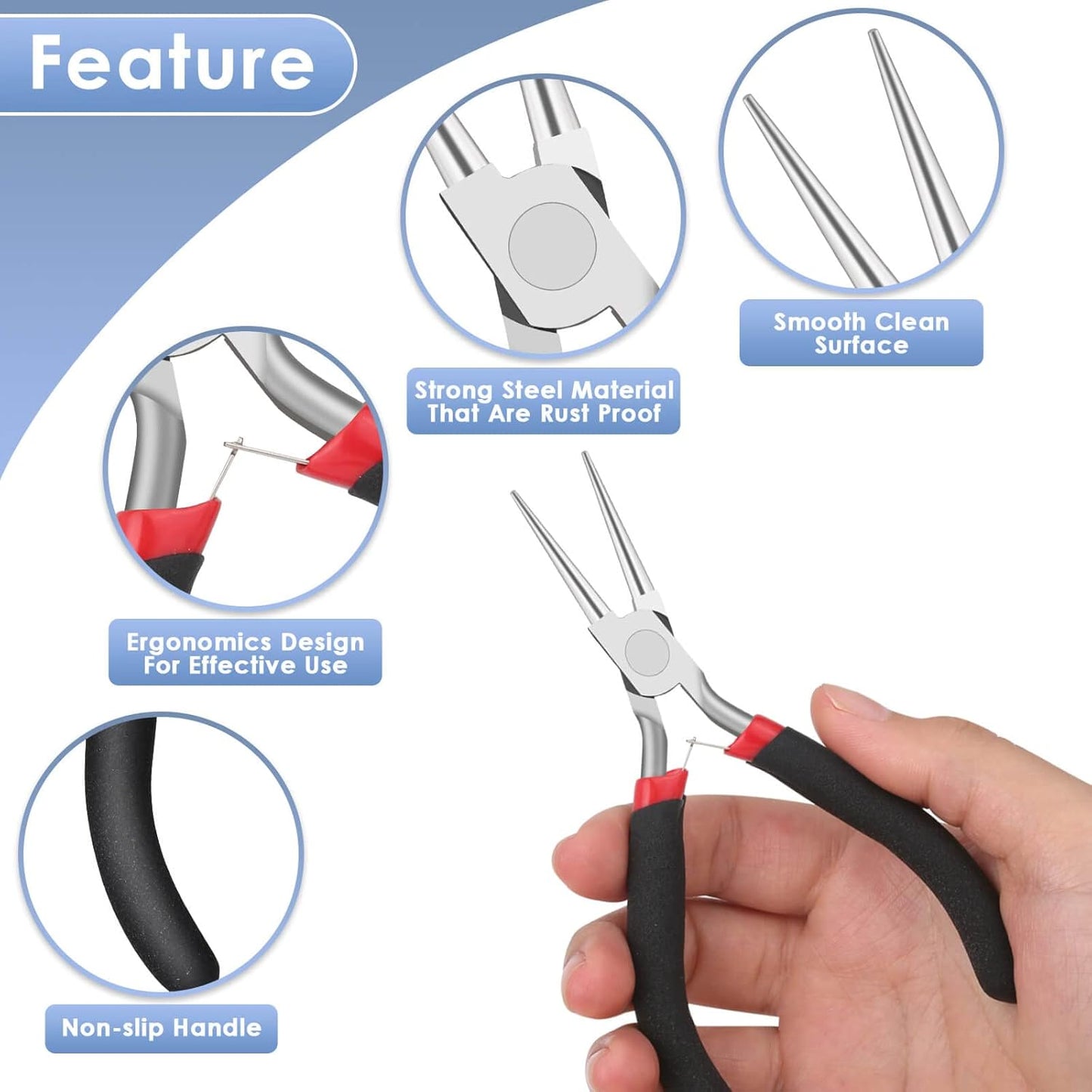 Wire Cutters, Small Side Cutters for Crafts, Flush Cutting Pliers for Jewelry Making, Floral Wire Cutters for Artificial Flowers, Zip Tie Cutters for Cable Tie, Wire Cutting Tool for Guitar Strings