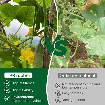 100FT Soft Tie for Plants, Green Twist Garden Ties for Gardening