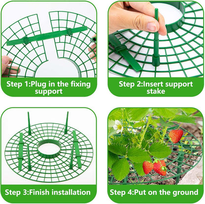 10 Pack Strawberry Plant Support, Large Size Strawberry Growing Racks