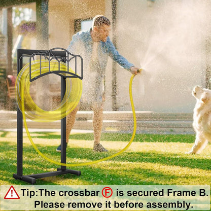 2 Pack Garden Hose Holder,100ft Capacity Hose Reel for Outside