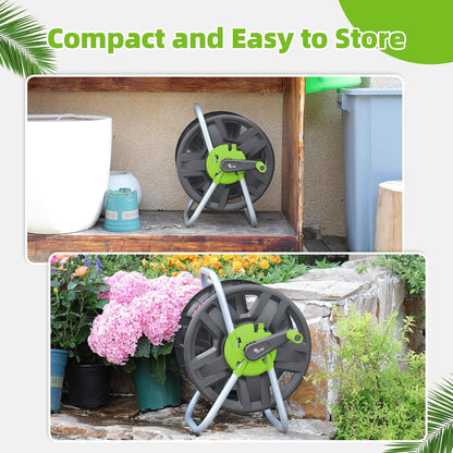 Water Hose Reel,Holds 60-80 Ft of 5/8" Hose