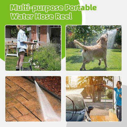 Water Hose Reel,Holds 60-80 Ft of 5/8" Hose