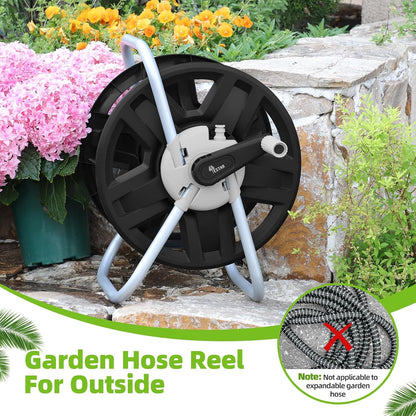 Water Hose Reel,Holds 60-80 Ft of 5/8" Hose