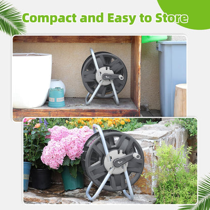 Water Hose Reel,Holds 60-80 Ft of 5/8" Hose