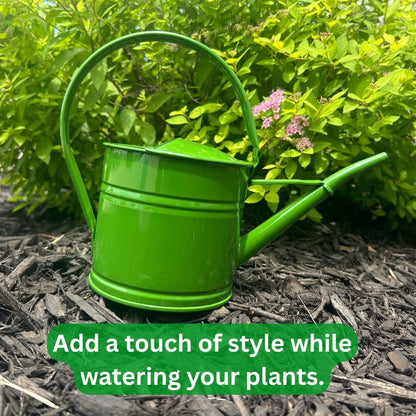 Metal Watering Can 1.5 Litre Green Water Can