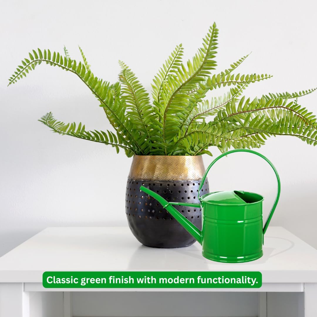 Metal Watering Can 1.5 Litre Green Water Can