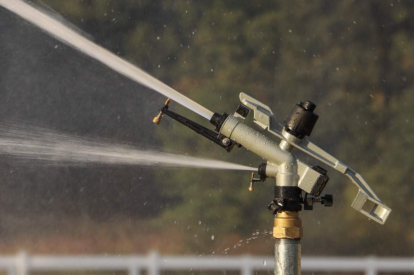 RK-57 1-1/4" FNPT Impact Mini-Gun Sprinkler with Nozzle Set 10 mm, 12 mm, 14 mm x 4 mm, Aluminum