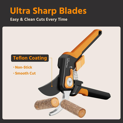 Pruning Shears Gardening Scissors Set Professional Hand Pruner Sharp Stainless Steel Blade Garden Scissors Plant Flower Garden Clipper