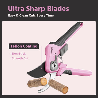 Pruning Shears Gardening Scissors Set Professional Hand Pruner Sharp Stainless Steel Blade Garden Scissors Plant Flower Garden Clipper