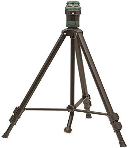 Tripod Lawn Zinc Impact Sprinkler - 360 Degree Rotating Yard Sprinkler with Adjustable Height - Heavy-Duty Zinc - High-Pressure Nozzle - for Large Lawn Coverage - 56667
