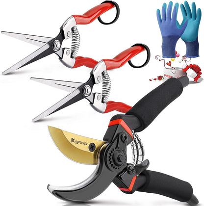 Kynup Pruning Shears, Heavy Duty Garden Shears with SK5 Japanese Steel