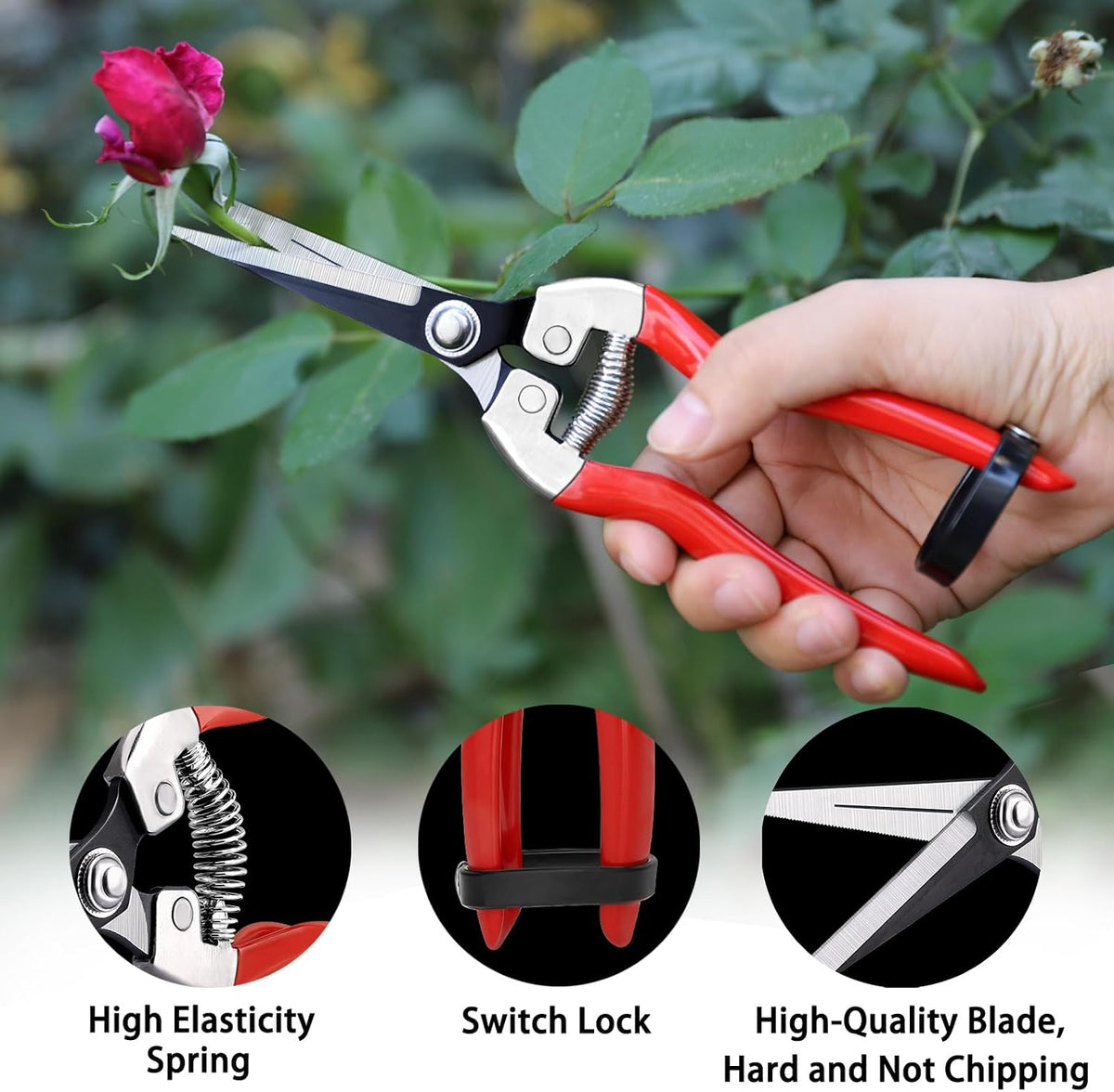 Kynup Pruning Shears, Heavy Duty Garden Shears with SK5 Japanese Steel