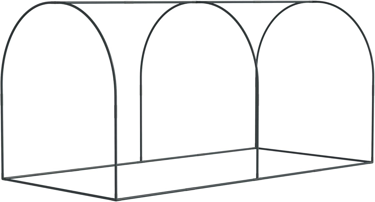 8' x 4' Crop Cage Plant Protection Tent for Garden, Black