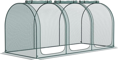 8' x 4' Crop Cage Plant Protection Tent for Garden, Black