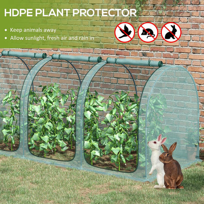 8' x 4' Crop Cage Plant Protection Tent for Garden, Black