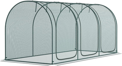 8' x 4' Crop Cage Plant Protection Tent for Garden, Black