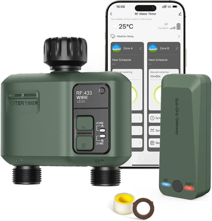 WiFi Water Timer 2 Zone for Garden Hose