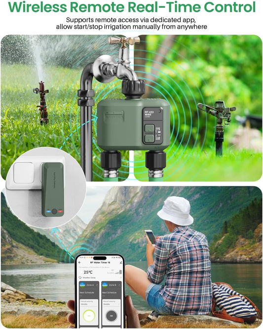 WiFi Water Timer 2 Zone for Garden Hose