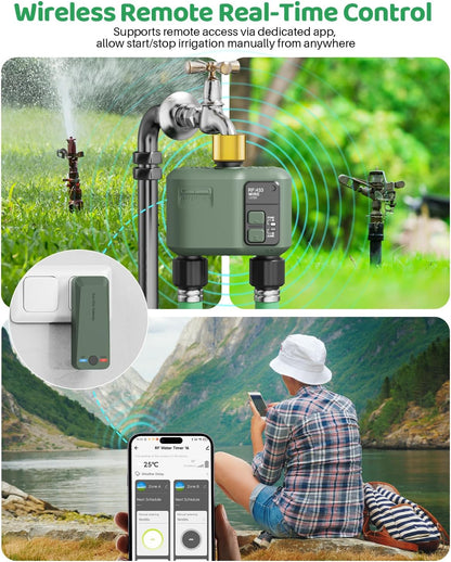 WiFi Water Timer 2 Zone for Garden Hose