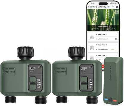 WiFi Water Timer 2 Zone for Garden Hose