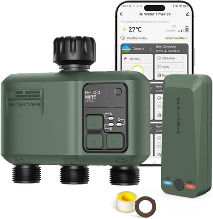 WiFi Water Timer 2 Zone for Garden Hose
