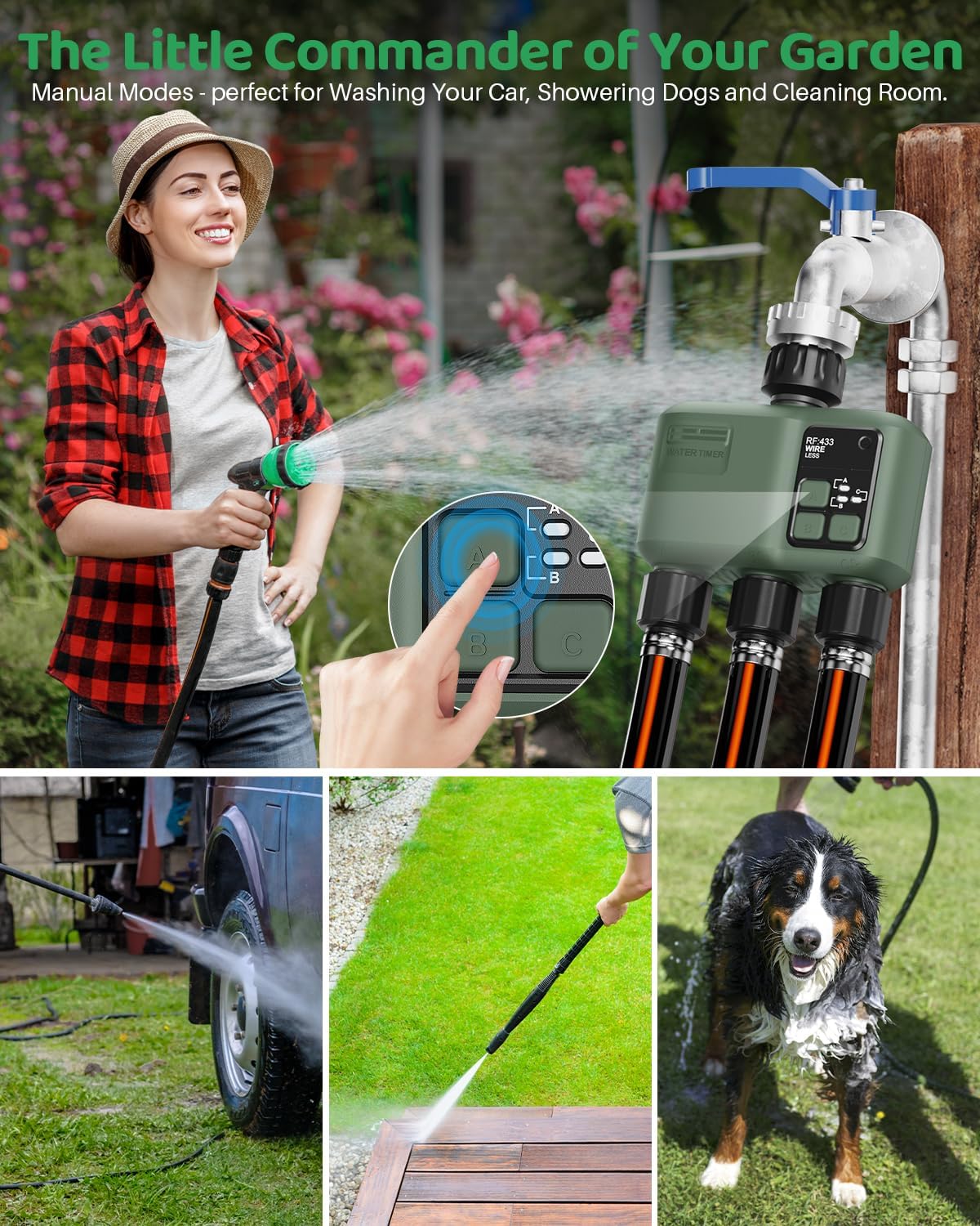 WiFi Water Timer 2 Zone for Garden Hose