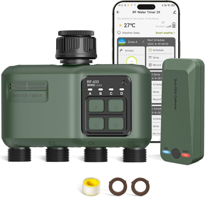 WiFi Water Timer 2 Zone for Garden Hose