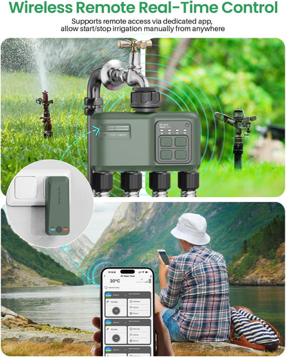 WiFi Water Timer 2 Zone for Garden Hose