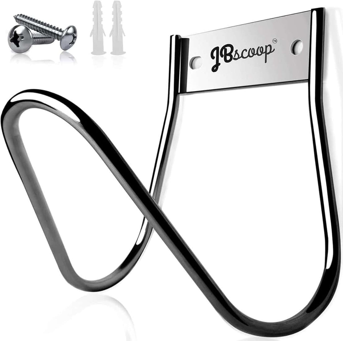 Garden Hose Holder Stainless Steel Small Wall Mount Garden Hose Hook, Ideal for Water, Air, Hydraulic Hose, Ropes, Extension Cords Heavy Duty & Rust Proof, Size:6.3x7x6.3 Set of 1