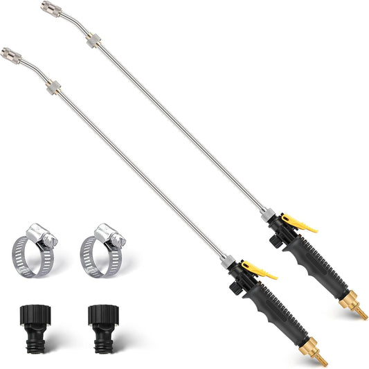 2 Pack 29" Adjustable Sprayer Wand, Shut Off Valve