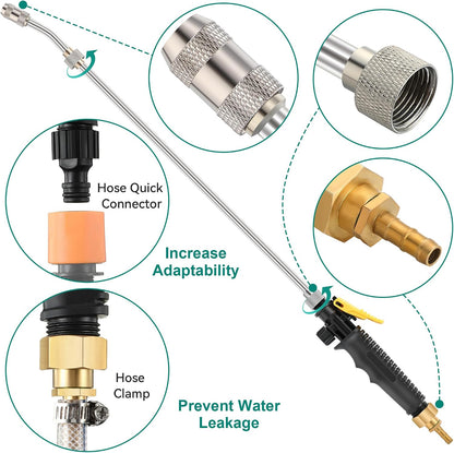 2 Pack 29" Adjustable Sprayer Wand, Shut Off Valve