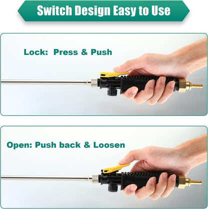 2 Pack 29" Adjustable Sprayer Wand, Shut Off Valve