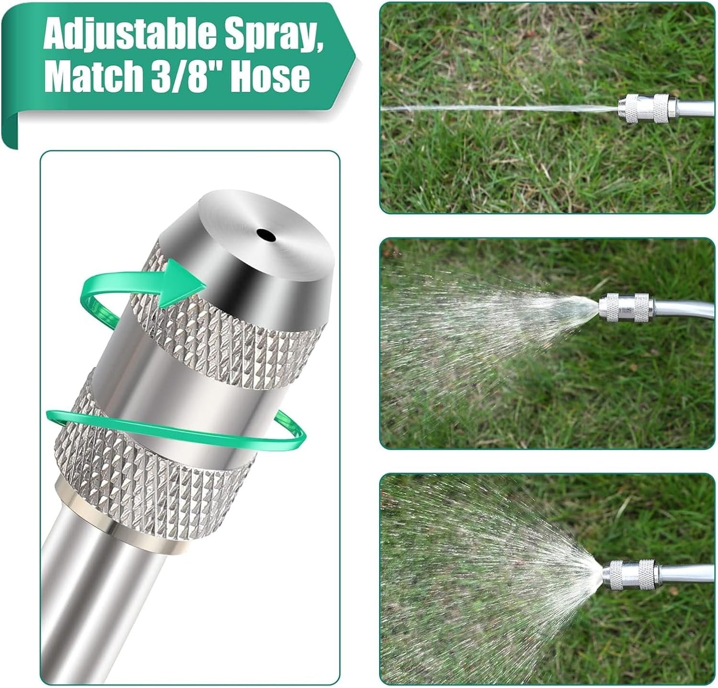 2 Pack 29" Adjustable Sprayer Wand, Shut Off Valve