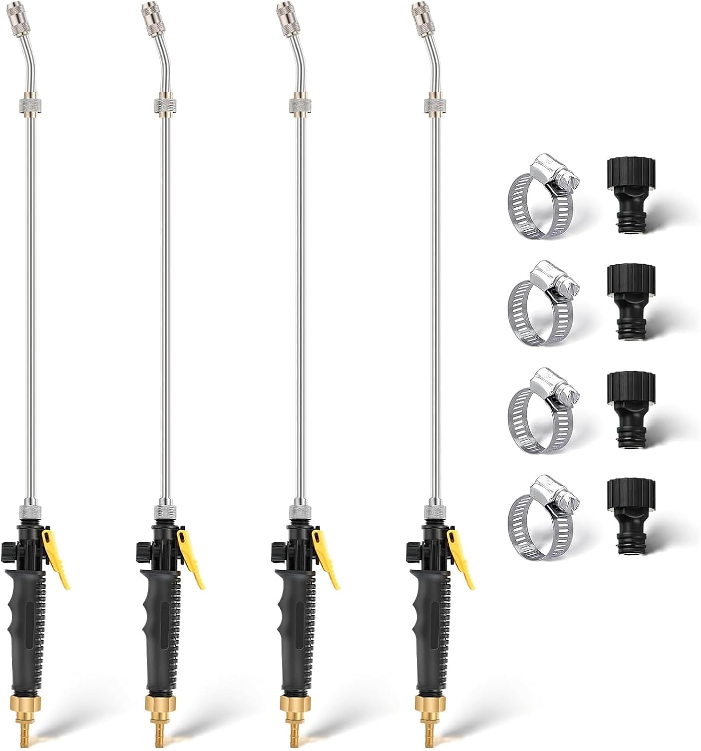 2 Pack 29" Adjustable Sprayer Wand, Shut Off Valve