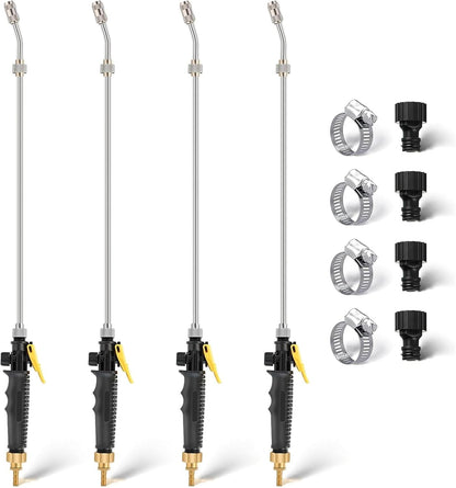 2 Pack 29" Adjustable Sprayer Wand, Shut Off Valve