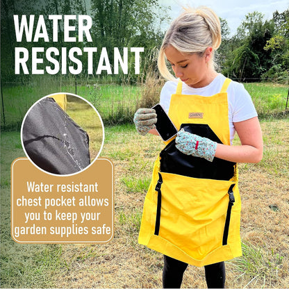 Grampa's Gardening Apron Cross Back Garden Apron with Large Pockets
